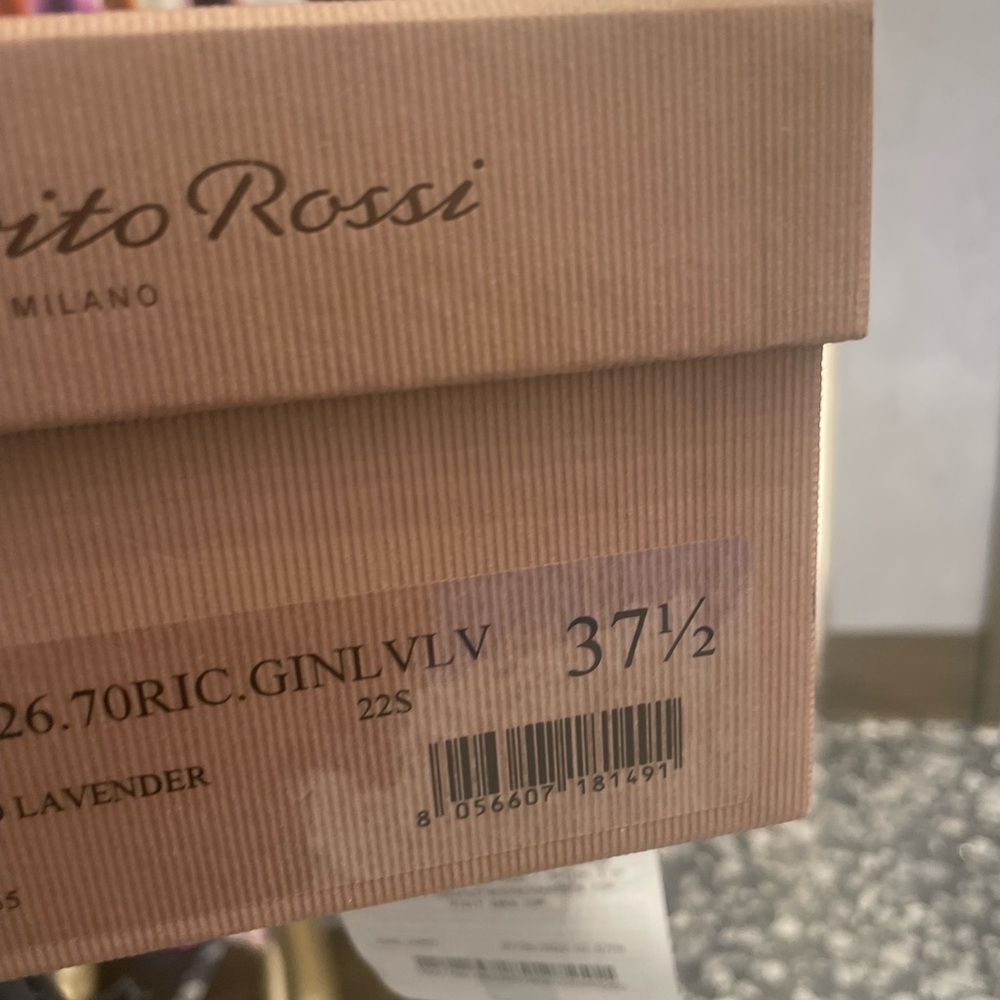 Gianvito Rossi Purple Mesh Heels - Picture 4 of 8